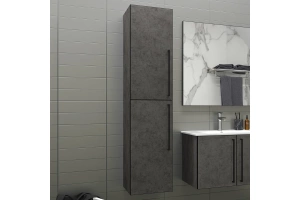 Шкаф-пенал Brevita Rock 35 темно-серый (ROCK-05035-50-2Л) - 2