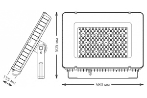 Прожектор светодиодный Gauss Qplus 400W 6500К 690511400 - 2