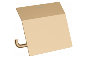 Держатель туалетной бумаги с крышкой AddStoris Hansgrohe 41753140, шлиф. бронза