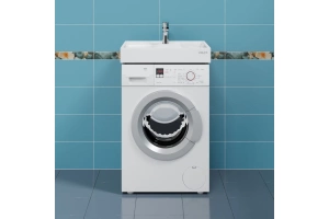 Раковина над стиральной машиной Санта Юпитер 60х55 белый - 3