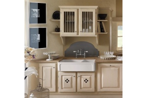 KERASAN Hannah OXFORDSHIRE Раковина керамическая кухонная 1003x470x254 мм,без отв под смеситель, без сифона, толщина 40 мм, цвет белый