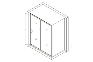Душевой уголок RGW Passage 130х100 хром стекло матовое - 3