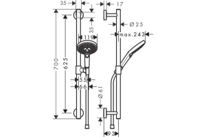 Душевой гарнитур Hansgrohe  (26320000) - 2