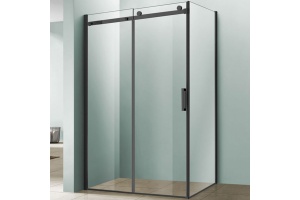 Душевой уголок Vincea Como 120х90 черный стекло прозрачное