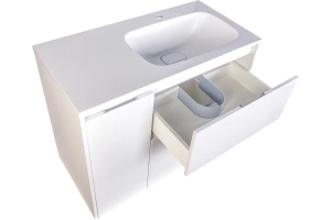 Тумба под раковину Style Line Барселона 90 см R  белая (СС-00002280) - 2