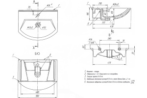Мебельная раковина Dreja Альфа 55 - 3