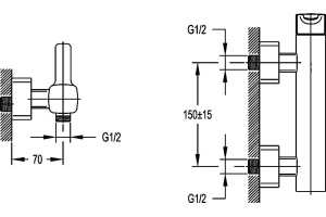 Смеситель Cezares Tesoro TESORO-D-01 для душа - 3