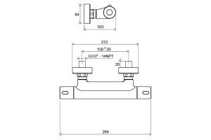 Смеситель для душа Ravak Te хром (X070096) - 2