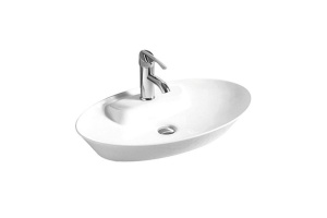 Раковина накладная Ceramalux N 61 белый (9398) - 3