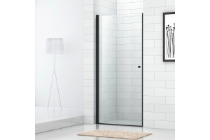 Душевая дверь в нишу Cezares Eco O-B-1-90-C-NERO стекло прозрачное