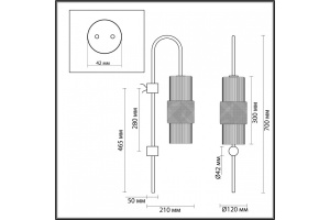 Бра Odeon Light Pimpa 5016/1W - 3