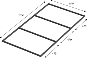 Ножки для душевого поддона Good Door Essentia 160x90 - 2