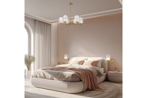 Люстра на штанге Eurosvet Loona 60161/6 латунь - 3