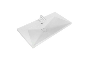 Мебельная раковина Cezares Crystal 80х50 белый (CZR-1188-800/500)