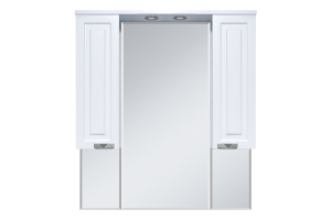 Терра - 90 зеркало-шкаф белый