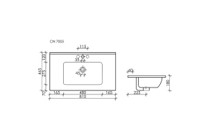 Накладная раковина Ceramica Nova Element 81х46 черная матовая - 2