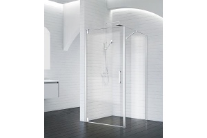 Душевой уголок BelBagno Marmi 90х80 профиль хром стекло прозрачное - 2