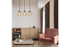 Подвесной светильник Escada Grid 10190/3S Gold - 3