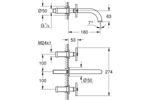 Смеситель Grohe Atrio New 20164003 для раковины - 2