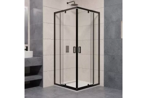 Душевая дверь Rgw Passage 100x195 чёрный стекло прозрачное