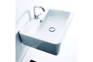 Kerasan Ego раковина 50х40 с 1 отверстием под смеситель, цвет белый