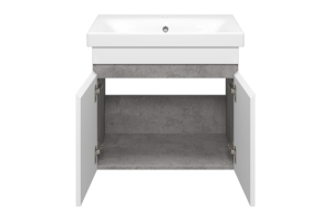 Тумба с раковиной Misty Ронда 60 белая глянцевая - 2