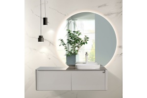 Зеркало Black&White Universell 130 с подсветкой - 3