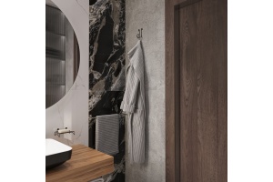 Крючок DIWO Смоленск П16540 одинарный, черный муар - 2