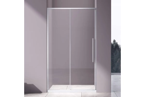Душевая дверь в нишу Vincea Slim-N 100х195 профиль хром стекло прозрачное