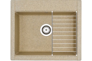 Мойка кухонная AQUATON Делия 60 песочная - 3