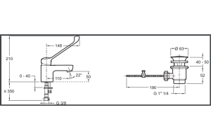 Смеситель для раковины Jacob Delafon Easy хром - 2