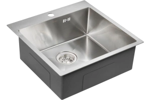 Мойка кухонная Paulmark Kroner 51 брашированная сталь - 2