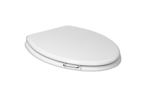 Сиденье для унитаза Boheme Puro белый с петлями хром