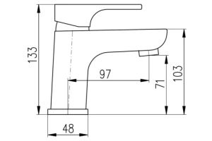 Смеситель для раковины Rav Slezak Yukon белый - хром - 2