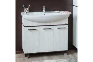 Мебель для ванной Sanflor Толедо 105 венге, северное дерево светлое - 2