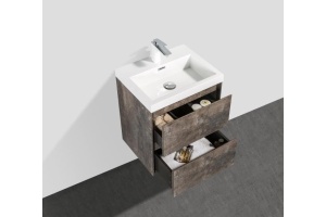 Комплект мебели BelBagno Pietra Mini 50 темное дерево - 3