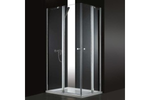 Душевой уголок Cezares Elena 120х90 хром стекло прозрачное