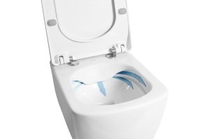 Унитаз подвесной Creavit Elegant EG321 безободковый - 3