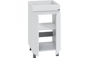 Тумба под раковину над стиральной машиной напольная Санта Марс 48 белый - 2