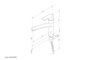 Смеситель AM.PM Gem F90A00000 для кухонной мойки