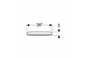 Сиденье для унитаза Geberit iCon 500.835.01.1 тонкое быстроразъемное с микролифтом - 3