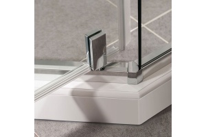 Душевой уголок Vincea Slim-U 90x90 цвет черный , стекло прозрачное - 2