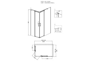 Душевой уголок Grossman Galaxy GR-3120R - 2