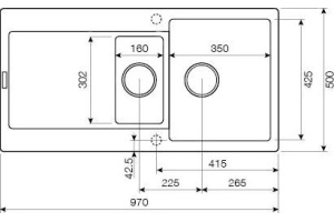 Мойка кухонная Lava D5 scandic (серый) - 2