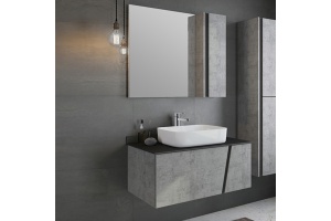 Мебель для ванной Comforty Эдинбург 90 бетон светлый