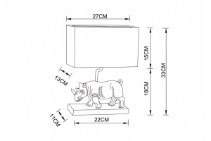 Настольная лампа Arte Lamp Clark A4376LT-1BS - 2