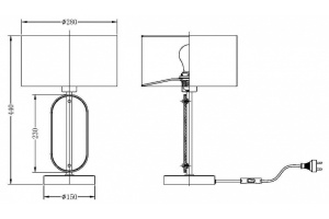 Настольная лампа декоративная Maytoni Marmo MOD099TL-01G - 2