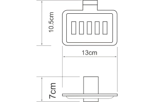 Мыльница Wasserkraft Abens черный матовый - 3