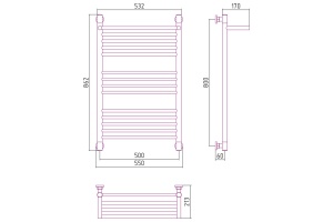 Полотенцесушитель водяной ДР 