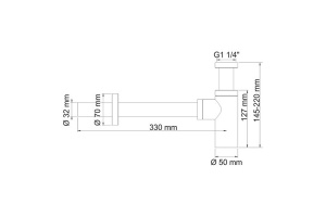 A070 Сифон для раковины - 2